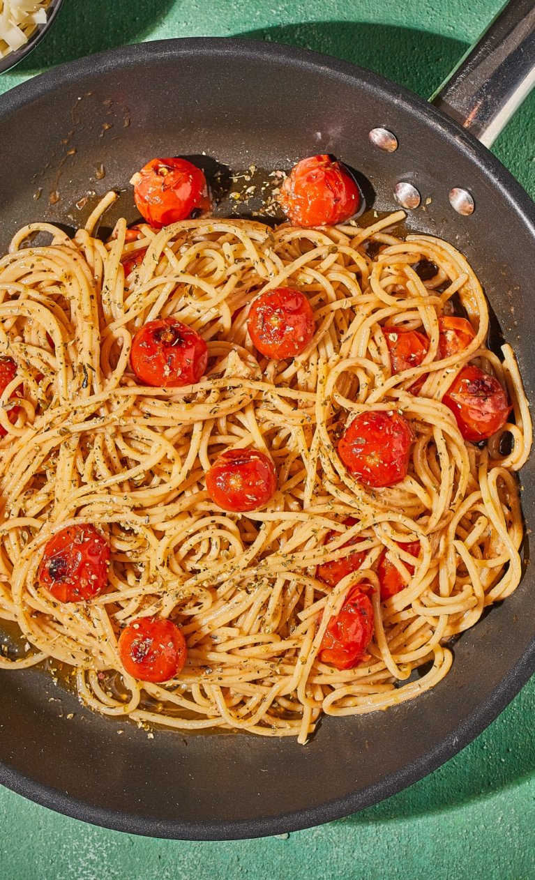 serpenyős paradicsomos spagetti