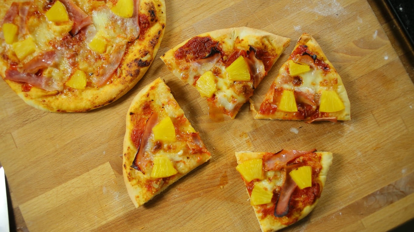 hawaii pizza ananász